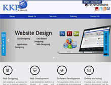 Tablet Screenshot of kkpwebsoft.com